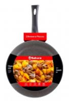 Сковорода SA-F05-28 Каменная Gray 28см литая серая, РОССИЯ, код 35002060121, штрихкод 462719434966, артикул SA-F05-28