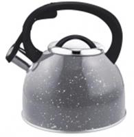 Чайник из нерж.стали Mallony Arte (2.5л, со свистком, серый с белыми точками), Китай, код 35006040029, штрихкод 469040813380, артикул 005171