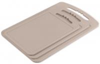 Доска разделочная набор 3 шт мокко С55МОКК, РОССИЯ, код 3530600066, штрихкод 466025322263, артикул С55МОКК