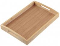 Поднос прямоугольный бамбук 37х25х3,5 см. с ручками арт.10013-4, КИТАЙ, код 3550600017, штрихкод 464025000984, артикул 10013-4