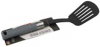 Лопатка кулинарная 30.5х7.7х4смс прорезями, пластиковой ручкой нейлоновая цвет: серый LB-173, КИТАЙ, код 3560400185, штрихкод , артикул LB-173