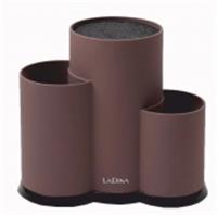 Подставка пластиковая для ножей 3 секции (11х22 см) 39004/6, Китай, код 3561600116, штрихкод 465007532276