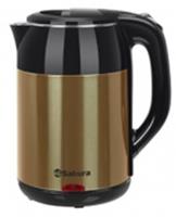 Чайник электрический SAKURA SA-2168MGL (1.8) черный/коричневый металлик, Китай, код 36602090226, штрихкод 465782392473, артикул SA-2168MGL