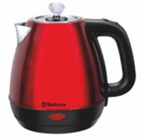 Чайник электрический SAKURA SA-2188RB (1.8) красный/черный, Китай, код 36602090223, штрихкод 465782392032, артикул SA-2188RB