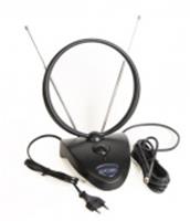 Антенна комнатная Сигнал DVB-T2 и ДМВ+МВ активная SAI-208, усы 1м, кабель 3м, Китай, код 3680100001, штрихкод 461015132179, артикул 23391