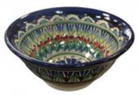 Бульонница керам Коса, 18 см 700 мл, узор, арт 80206-16/40, УЗБЕКИСТАН, код 4010200605, штрихкод 464025000429, артикул 80206-16