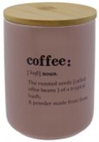 Банка с бамбуковой крышкой Кофе 850мл Цвет: пыльная роза KRJYD065-3, КИТАЙ, код 4010600234, штрихкод 691923548052, артикул KRJYD065-3