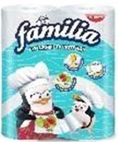 Бумажные полотенца Familia 2 слойные 2 рулона белые 1/2л, Россия, код 4031700012, штрихкод 460485700025