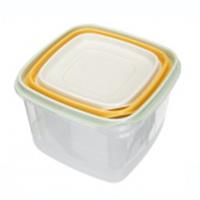 Набор контейнеров д/продуктов 3шт 0,45/0,75/1,2л Clever 433160818 БП, РОССИЯ, код 4050605221, штрихкод 462011942408, артикул