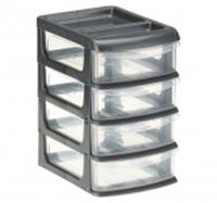 Унибокс малый 4 секции Графит М 2764, Россия, код 40528010008, штрихкод 463019706654