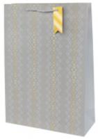 Пакет подарочный 30х12х42см Стандарт Цвет: серебро, КИТАЙ, код 40802070322, штрихкод 695014016464, артикул