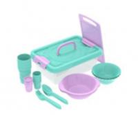 Набор посуды для пикника №15 «В дорогу – 2» (4 персоны, 28 предметов) АП 774, РОССИЯ, код 41301000082, штрихкод 461275807136, артикул АП 774