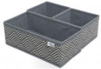 Органайзер для хранения 28x14x10 УЗОР набор 3 шт, РОССИЯ, код 4190100626, штрихкод 460378304655, артикул