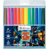 Фломастеры 12 цветов ATTOMEX 