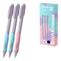 62037 Ручка шарик.ErichKrause ErgoLine® Kids Stick&Grip Pastel 0.5, Super Glide Technol,цв.черн 1шт, ИНДИЯ, код 5600506059, штрихкод 404148562037, артикул 62037