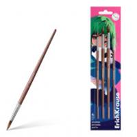 62992 КИСТИ НАБОР ИЗ 04 ШТ. ERICHKRAUSE PANDA HUGS, ДЛЯ АКВАРЕЛИ И ГУАШИ, ПОНИ, БЛИСТЕР /12/288/, Китай, код 56011170032, штрихкод 404148562992, артикул 62992