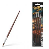 62993 КИСТИ НАБОР ИЗ 04 ШТ.ERICHKRAUSE ROAD BEAST, ДЛЯ АКВАРЕЛИ И ГУАШИ, ПОНИ, БЛИСТЕР /12/288/, Китай, код 56011170033, штрихкод 404148562993, артикул 62993