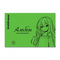 63614 АЛЬБОМ Д/РИС. 32 Л. A4, ERICHKRAUSE ANIME, NEON ЗЕЛЕНЫЙ, ПЛАСТ. ОБЛ. НА СКОБЕ /2/32/, Россия, код 56013030175, штрихкод 460192163614, артикул 63614