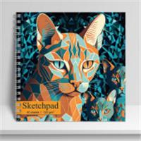 Скетчпад Альбом для рисования 40л Wсп 195*195 14300-EAC глянц лам текстура 120г Оранжевый кот Sev, Россия, код 56013070001, штрихкод 460300872394, артикул 14300