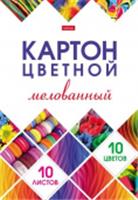 10Кц4_24270 Набор картона цветн. Мелованный 10л 10 цв. А4ф в папке -Мозаика-, РОССИЯ, код 56023030046, штрихкод 460678239857, артикул 68645