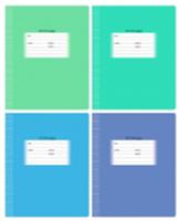 Тетрадь 12л., частая косая линия с доп. гориз.BG 