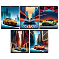 Тетрадь 48л скр А5 кл 14092/5-EAC полн твин УФ Яркие машины (гофр60_(3*20)), Россия, код 56028101151, штрихкод 460300872189, артикул 14092/5