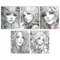 Тетрадь 48л скр А5 кл 14094/5-EAC тисн фольгой (больш площ) Silver girls (гофр60_(3*20)), Россия, код 56028101211, штрихкод 460300872191, артикул 14094/5