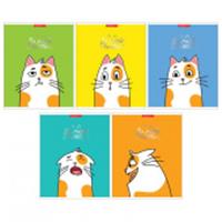 Тетрадь 48л скр А5 кл карт 14083/5-EAC микротекстура тисн фольг Мяукай вечно! (гофр60_(3*20)), Россия, код 56028101208, штрихкод 460300872180, артикул 14083/5