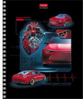 80Т5лВ1гр Тетрадь 80л А5ф клетка 60-65г/кв.м на гребне глянц. лам. 2 диз. в блоке -Сердце мотора-, Россия, код 56028150132, штрихкод 460678255634, артикул