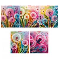 Тетрадь 96л скр А5 кл 15180/5-EAC твин УФ лак Одуванчики (гофр30_(3*10)), Россия, код 56028170366, штрихкод 460300861029, артикул 15180/5