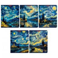 Тетрадь 96л скр А5 кл 15181/5-EAC твин УФ лак Ночь Ван Гога (гофр30_(3*10)), Россия, код 56028170365, штрихкод 460300861030, артикул 15181/5