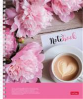 100Ткм5В1гр_31549 Тетрадь 100л А5ф обл.с карм.УФ-лак клетка Многоуров.перф на гребне-Нежные пионы-, Россия, код 56028230039, штрихкод 460678254684, артикул