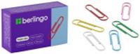 Скрепки 28мм, Berlingo, 100шт., цветные, карт. упаковка, КИТАЙ, код 56033070019, штрихкод 426010745140, артикул BK2514