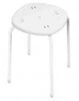 Табурет с пластмассовым сиденьем (ТП02/Б белый), РОССИЯ, код 59106040097, штрихкод 462003274610, артикул ТП02/Б