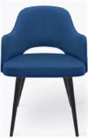 Стул Венеция 8Т мк. Велюр син. Каркас б. (RAL 9005) черн., РОССИЯ, код 59106070164, штрихкод , артикул