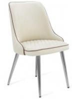 Стул Венеция 8Т2 мк.Велюр светло-бежевый Каркас б. металлик (хром), Россия, код 59106080006