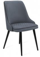 Стул Венеция 8Т2 мк.Велюр серый Каркас б. (RAL 9005) черный, Россия, код 59106080004