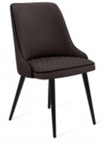 Стул Венеция 8Т2 мк.Велюр шоколад Каркас б. (RAL 9005) черный, Россия, код 59106080003