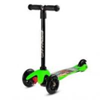 Самокат 3-х колесный CITYRIDE, крас.имп.на деке,тел.руль металл,кол.PU 120/76 LED, Abec-5,зел, КИТАЙ, код 60004010203, штрихкод 466029565017, артикул CR-S4-HGN