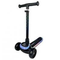 Самокат 3х-кол.с неоновой подсветкой, 20 режимов COSMORIDE SHINE, Черный 038/S1000, КИТАЙ, код 60004010196, штрихкод 466028837068, артикул УТ-00005693