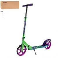 CR-S2-01AGP 2хкол. самокат CITYRIDE 200,сталь100%,грипсы135мм TPR,колPU 200/200мм.Зелен,принт, КИТАЙ, код 60004020055, штрихкод 466029565703, артикул CR-S2-01AGP