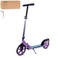 Самокат 2-х колесный CR-S2-01PBB CITYRIDE 200, сталь100%,грипсы135ммTPR,колесаPU 200/200 мм.Розовый,принт, Китай, код 60004020053, штрихкод 466029565710, артикул CR-S2-01PBB