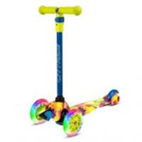 CR-S4-05CD/YR Самокат 3-х.кол CITY-RIDE(пак),руль телеск,дека:PP+нейл.гидрогр,кол: 120/76PU,свет(а), КИТАЙ, код 60004060012, штрихкод 466029565445, артикул CR-S4-05CD/YR