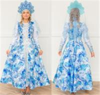 Костюм карнавальный 3044 к-24 Снегурочка Царевна размер 164-50, РОССИЯ, код 62804010025, штрихкод 466025047152, артикул