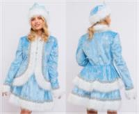 Костюм карнавальный 3049 к-25 Снегурочка Прасковья размер 164-44, РОССИЯ, код 62804010022, штрихкод 463048425916, артикул