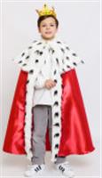 Костюм карнавальный детский 1121к-24 Король (эконом) 6-8 лет, РОССИЯ, код 62804020765, штрихкод 468084690307, артикул