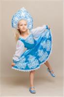 Костюм карнавальный детский 3045 к-24 Снегурочка Кружевница размер 122-64, РОССИЯ, код 62804020753, штрихкод 466025047139, артикул