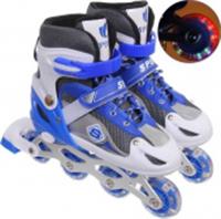 279-104 Коньки роликовые раздвижные Sport Star 136S, синий, колеса ПВХ, размер M (35-38), Китай, код 74002010040, штрихкод 693199432242, артикул 279-104