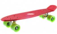 IT106612 Скейтборд пласт. блест. раскр., шир. колеса PU без света, плат-ма 56*15 см, цвет красн, КИТАЙ, код 74002070014, штрихкод 690880106612, артикул IT106612