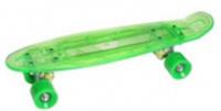 IT106613 Скейтборд,прозр.плат-ма со свет,акк,USB зар.устр,шир.кол.PU,ал.стойка,плат-ма 56*15,зел, КИТАЙ, код 74002070017, штрихкод 690880106613, артикул IT106613